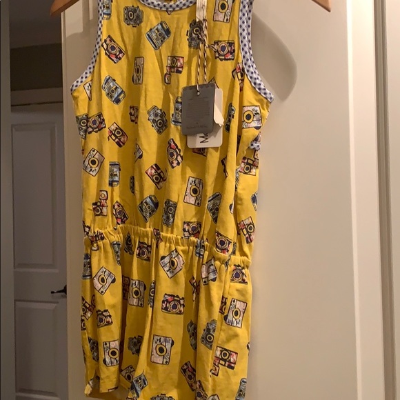Matilda Jane yellow cotton romper girls size 10NWT - Picture 2 of 4
